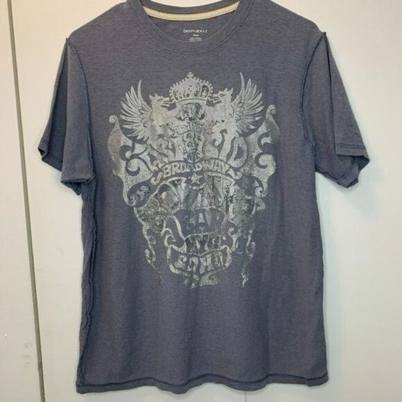 DKNY Jeans Men's Graphic NY Broadway Tee Size Small - Picture 1 of 6